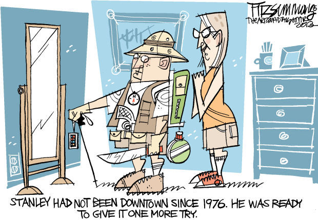 Daily Fitz Cartoon: Downtown